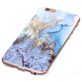 Mobigear Marble Coque iPhone 6s Coque arrière en TPU Souple - Bleu