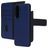 Mobiparts Samsung Galaxy A57 Coque Cuir véritable Étui 2en1 avec coque amovible Portefeuille - Bleu