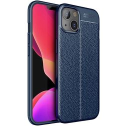 Mobigear Luxury Coque iPhone 14 Coque arrière en TPU Souple - Bleu