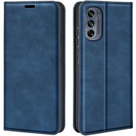Mobigear Retro Slim Housse Motorola Moto G62 Etui Porte-Monnaie - Bleu
