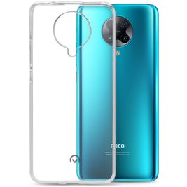 Mobilize Gelly Coque Transparente POCO F2 Pro Coque arrière en TPU Souple - Transparent