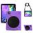 Mobigear SureGrip XGuard Coque iPad Air 4 (2020) Coque arrière en Plastique rigide,Silicone + Porte-crayon + Bandoulière + Support Amovible - Noir / Violet