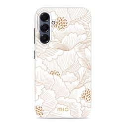 MIO Samsung Galaxy A16 MagSafe Plastique rigide Coque arrière - White Roses