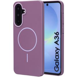 Mobiparts Slim Line Coque Samsung Galaxy A36 MagSafe Coque arrière Rigide - Imperial Purple