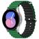 Mobigear Ocean Bracelet Silicone Smartwatch Fermeture boucle ardillon - Connexion universelle de 20 mm - Noir / Vert