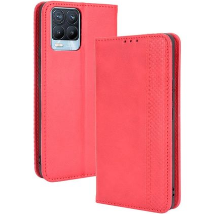Mobigear Sensation Housse Realme 8 Pro Etui Porte-Monnaie - Rouge