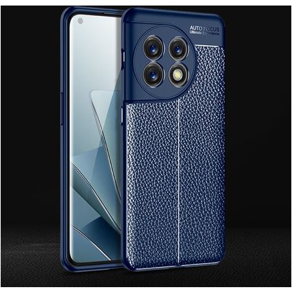 Mobigear Luxury Coque OnePlus 11 Coque arrière en TPU Souple - Bleu