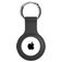 Xccess Keychain Coque Apple AirTag Porte-clés en Silicone Souple - Noir