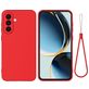 Mobigear Rubber Touch Coque Samsung Galaxy A56 Coque arrière en Silicone - Rouge