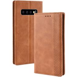 Mobigear Sensation Housse Samsung Galaxy S10 Etui Porte-Monnaie - Cognac