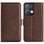 Mobigear Slim Magnet Housse OPPO Reno 8 Pro 5G Etui Porte-Monnaie - Marron