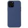 Mobigear Rubber Touch Coque iPhone 13 Coque arrière en Silicone - Bleu Marin