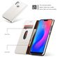 Caseme 003 Housse Xiaomi Redmi 6 Pro Etui Porte-Monnaie - Blanc