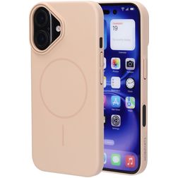 Mobiparts Slim Line iPhone 16 MagSafe Plastique rigide Coque arrière - Dune Sand