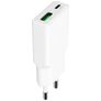 Mobiparts Flat Double USB / USB-C Chargeur Sans câble Power Delivery 30W - Blanc