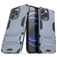 Mobigear Armor Stand Coque iPhone 13 Pro Coque arrière Rigide Anti-Chocs avec Support Amovible - Bleu