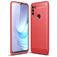 Mobigear Brushed Coque Motorola Moto G50 Coque arrière en TPU Souple - Rouge