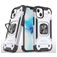Mobigear Armor Ring Coque iPhone 13 Pro Coque arrière Rigide Anti-Chocs avec Anneau-Support - Argent