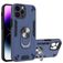 Mobigear Armor Ring Coque iPhone 14 Pro Max Coque arrière Rigide Anti-Chocs avec Anneau-Support - Bleu