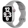 Mobigear Sport Slim Bracelet Silicone Apple Watch Fermeture à clou et passant - 42/41/40/38 mm - Gris