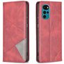 Mobigear Rhombus Slim Housse Motorola Moto G22 Etui - Rouge