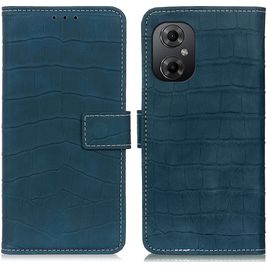 Mobigear Croco Housse POCO M5 Etui Porte-Monnaie - Vert