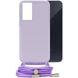 Mobilize Lanyard Gelly Samsung Galaxy A35 TPU souple Coque avec cordon - Pastel Purple
