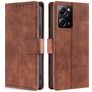 Mobigear Croco Housse POCO X5 Pro Etui Porte-Monnaie - Cognac