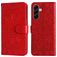 Mobigear Sunflower Housse Samsung Galaxy A57 Etui Porte-Monnaie - Rouge