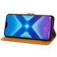 Mobigear Wallet Housse HONOR 8X Etui Porte-Monnaie - Cognac