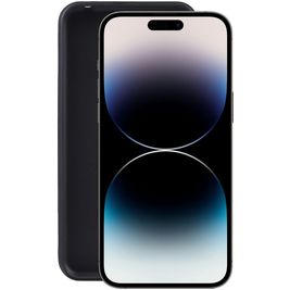 Mobigear Basics Coque iPhone 14 Pro Coque arrière en TPU Souple - Noir