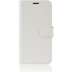 Mobigear Classic Housse Motorola Moto G8 Plus Etui Porte-Monnaie - Blanc
