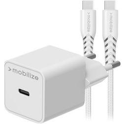 Mobilize - Simple USB-C Chargeur USB-C 1.2 mètres Power Delivery 30W - Blanc