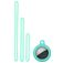 Mobigear Lanyard Coque Apple AirTag Coque en Silicone Souple - Menthe