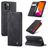 Caseme 013 Housse iPhone 12 Pro Max Etui Porte-Monnaie - Noir