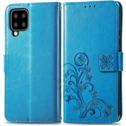 Mobigear Clover Samsung Galaxy A22 5G Étui Portefeuille - Bleu