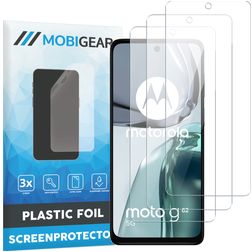 Mobigear Motorola Moto G62 Protection d'écran Film - Compatible coque (Lot de 3)