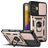 Mobigear Armor Ring Cam Slide Coque POCO F4 GT Coque arrière Rigide Anti-Chocs avec Anneau-Support et Protecteur Lentilles - Rose doré