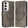 Mobigear Butterfly Housse Samsung Galaxy S24 FE Etui Porte-Monnaie - Gris