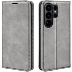 Mobigear Retro Slim Samsung Galaxy S26 Ultra Étui Portefeuille - Gris