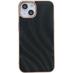 Mobigear Wavy iPhone 14 Plastique rigide Coque arrière - Noir