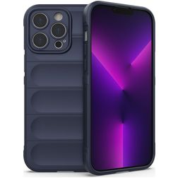 Mobigear Bumpy iPhone 14 Pro Max TPU souple Coque arrière - Bleu foncé