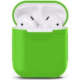 Mobigear Classic Coque Apple AirPods 1 Coque en Silicone Souple - Vert Mobigear Classic Coque Apple AirPods 1 Coque en Silicone Souple - Vert