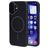 Mobiparts Slim Line iPhone 16 MagSafe Plastique rigide Coque arrière - Onyx Black