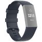 Mobigear Cross Bracelet Silicone Fitbit Charge 4 Fermeture boucle ardillon - Bleu