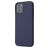 Mobigear Rubber Touch Coque iPhone 12 Coque arrière en Silicone - Dark Blue