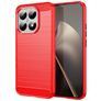 Mobigear Brushed Slim Coque Xiaomi 15T Coque arrière en TPU Souple - Rouge