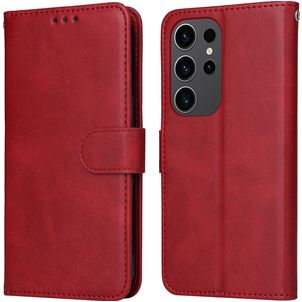 Mobigear Wallet Housse Samsung Galaxy S24 Ultra Etui Porte-Monnaie - Rouge