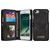 Caseme 008 Housse iPhone SE (2022) Etui avec Coque Détachable Porte-Monnaie - Noir