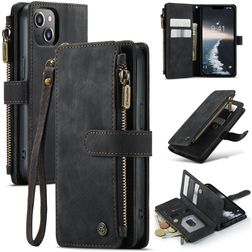 Caseme C30 Housse iPhone 14 Etui Porte-Monnaie - Noir